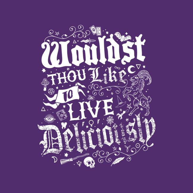 To Live Deliciously-none basic tote bag-Nemons