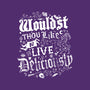 To Live Deliciously-none basic tote bag-Nemons