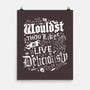To Live Deliciously-none matte poster-Nemons