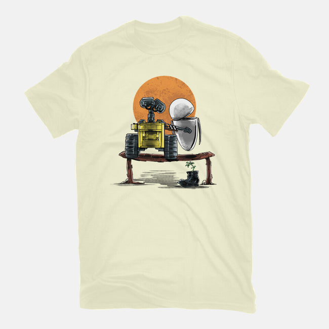 Robots Gazing At The Moon-mens premium tee-zascanauta