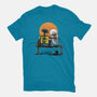 Robots Gazing At The Moon-mens premium tee-zascanauta