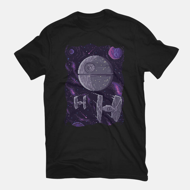 Pixel Death Star-youth basic tee-danielmorris1993
