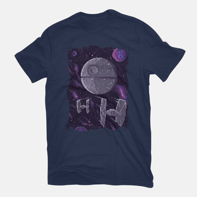 Pixel Death Star-unisex basic tee-danielmorris1993