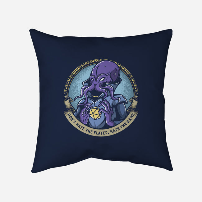 Don't Hate The Flayer-none removable cover throw pillow-ShirtGoblin