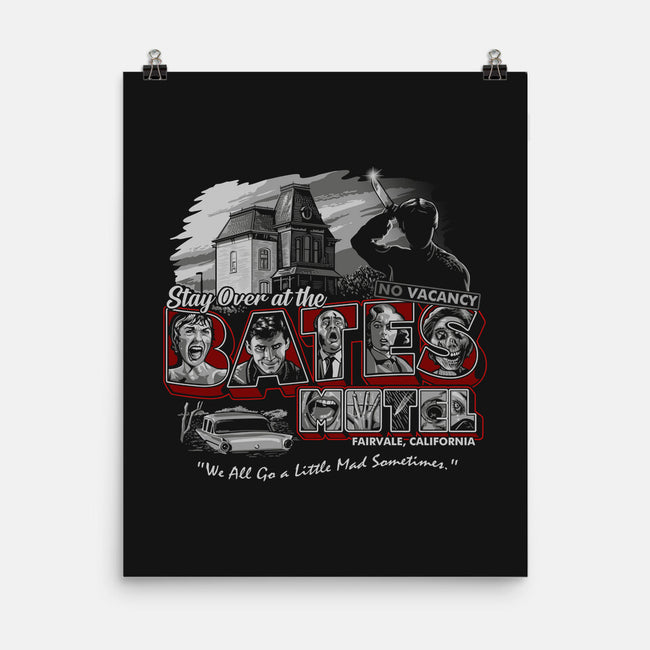 Stay At The Bates-none matte poster-goodidearyan