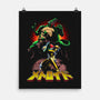 Space Maiden-none matte poster-Diego Oliver