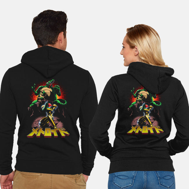 Space Maiden-unisex zip-up sweatshirt-Diego Oliver