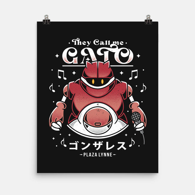 Gato-none matte poster-Alundrart