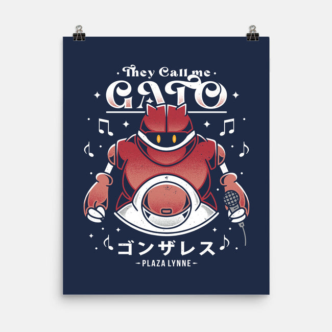 Gato-none matte poster-Alundrart