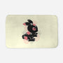 Ink Flower Rabbit-none memory foam bath mat-ricolaa