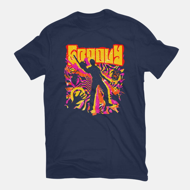 Stay Groovy Stay Evil-unisex basic tee-rocketman_art