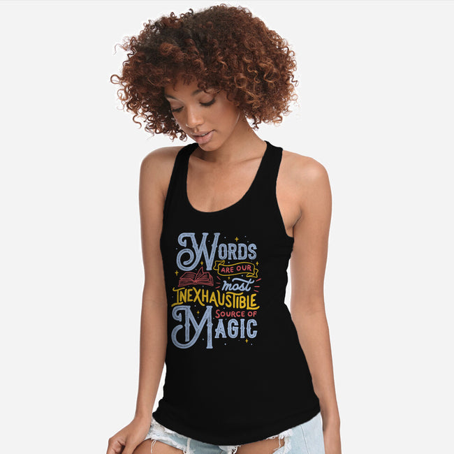 Inexhaustible Source Of Magic-womens racerback tank-tobefonseca