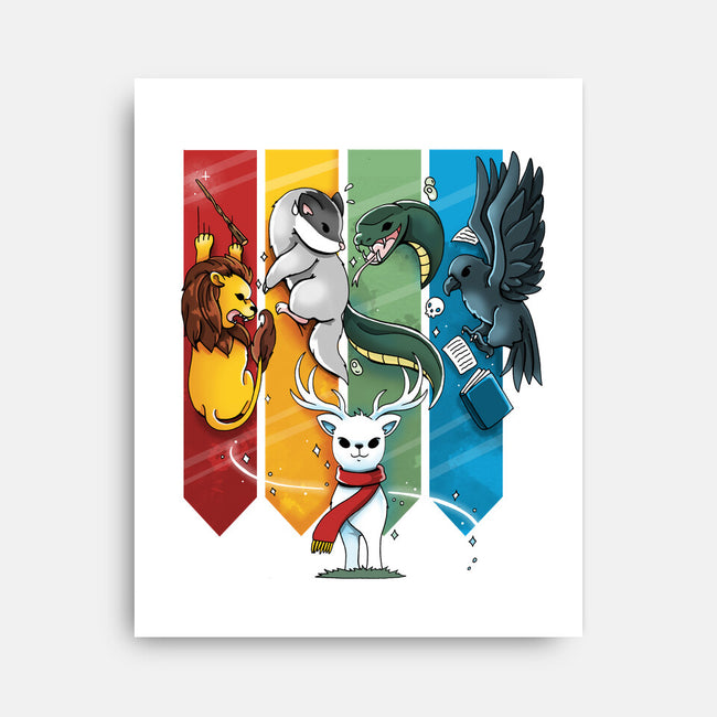 Magic Animals-none stretched canvas-Vallina84