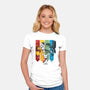 Magic Animals-womens fitted tee-Vallina84