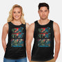 Gojira And The Mushroom Kingdom-unisex basic tank-Knegosfield