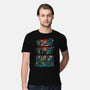 Gojira And The Mushroom Kingdom-mens premium tee-Knegosfield