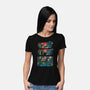 Gojira And The Mushroom Kingdom-womens basic tee-Knegosfield