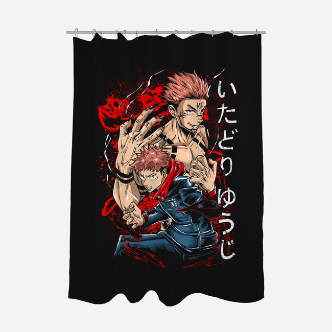 The Power Of Sukuna-none polyester shower curtain-Knegosfield