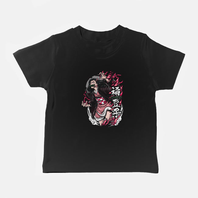 Nezuko Rage-baby basic tee-Knegosfield