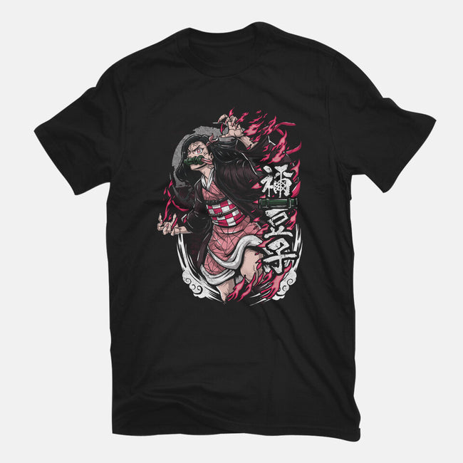Nezuko Rage-mens basic tee-Knegosfield