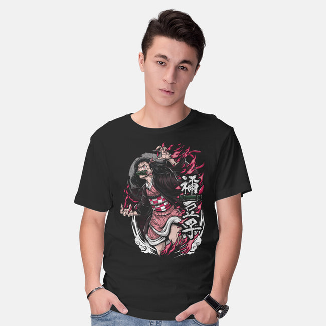 Nezuko Rage-mens basic tee-Knegosfield
