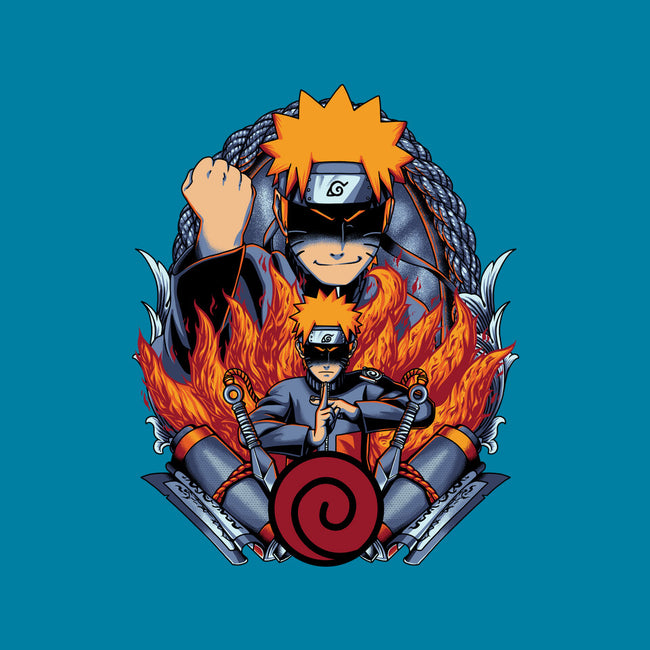 The Nine Tailed Ninja-none removable cover throw pillow-Badbone Collections
