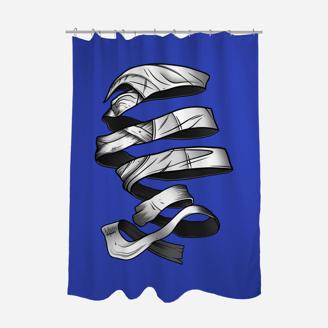 Unravelling Moon-none polyester shower curtain-drbutler