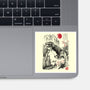 T-Rex In Japan-none glossy sticker-DrMonekers