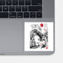T-Rex In Japan-none glossy sticker-DrMonekers