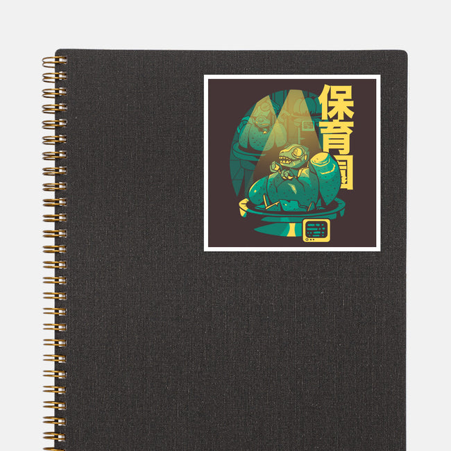 Velociraptor Nursery-none glossy sticker-Sketchdemao