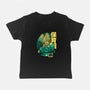 Velociraptor Nursery-baby basic tee-Sketchdemao