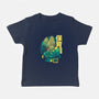 Velociraptor Nursery-baby basic tee-Sketchdemao