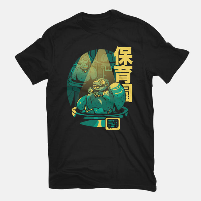 Velociraptor Nursery-mens basic tee-Sketchdemao