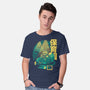 Velociraptor Nursery-mens basic tee-Sketchdemao