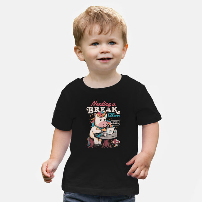 A Break From Reality-baby basic tee-eduely