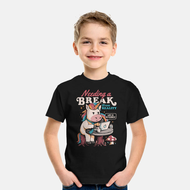 A Break From Reality-youth basic tee-eduely