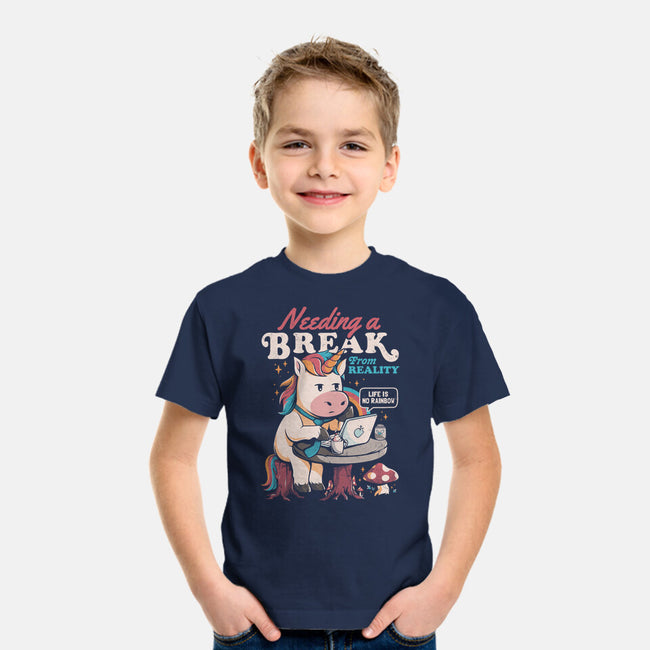A Break From Reality-youth basic tee-eduely