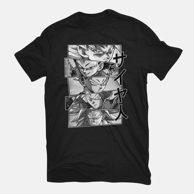 Saiyajin Heroes-mens premium tee-meca artwork