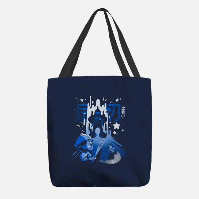 First Encounters-none basic tote bag-Sketchdemao