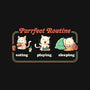 Purrfect Routine-womens v-neck tee-koalastudio