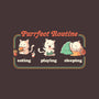 Purrfect Routine-none stretched canvas-koalastudio