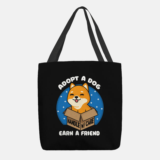 Adopt A Dog-none basic tote bag-turborat14