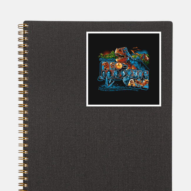 Welcome To The Neo-Jurassic Age-none glossy sticker-goodidearyan