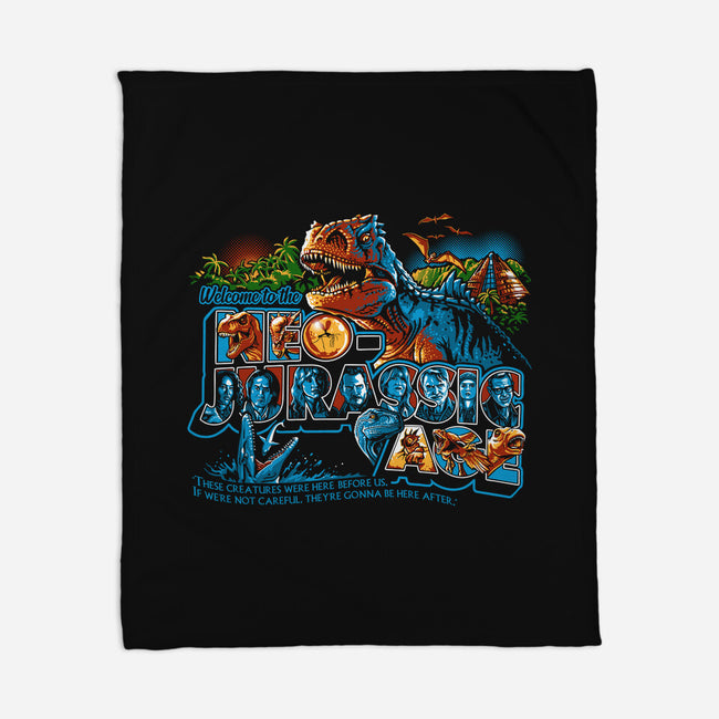 Welcome To The Neo-Jurassic Age-none fleece blanket-goodidearyan
