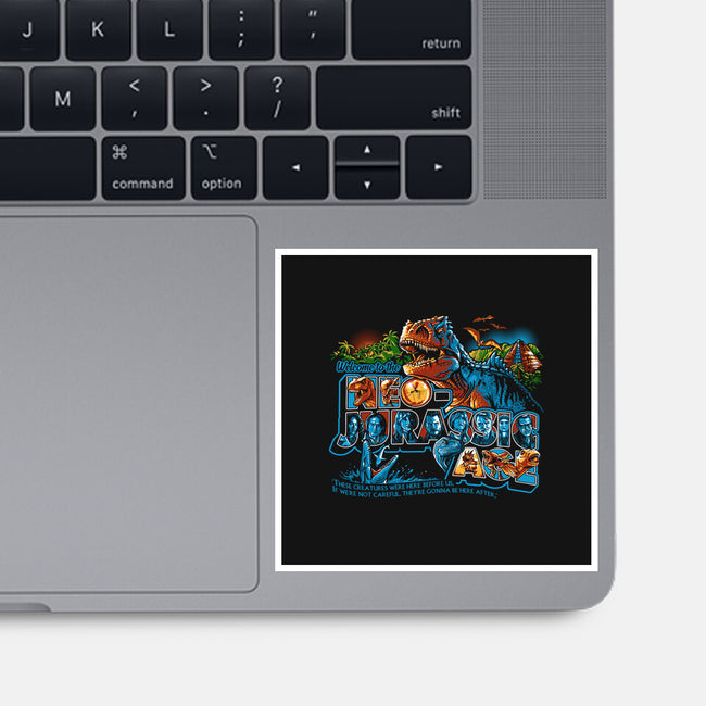 Welcome To The Neo-Jurassic Age-none glossy sticker-goodidearyan
