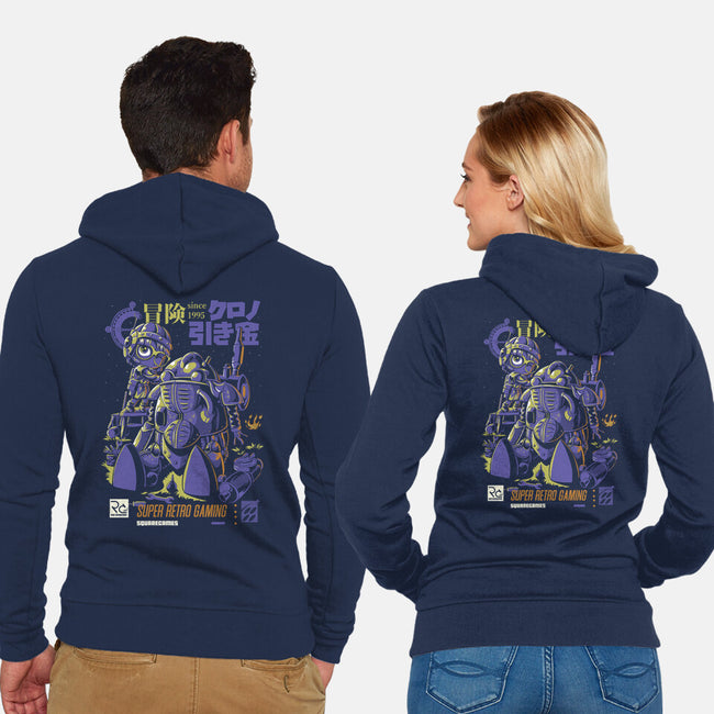 Robot Repair-unisex zip-up sweatshirt-Nihon Bunka