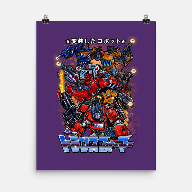 Autobots Squadron-none matte poster-Knegosfield