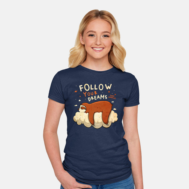 Follow Your Dream-womens fitted tee-ducfrench