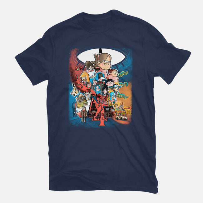Stranger Falls 4-youth basic tee-trheewood