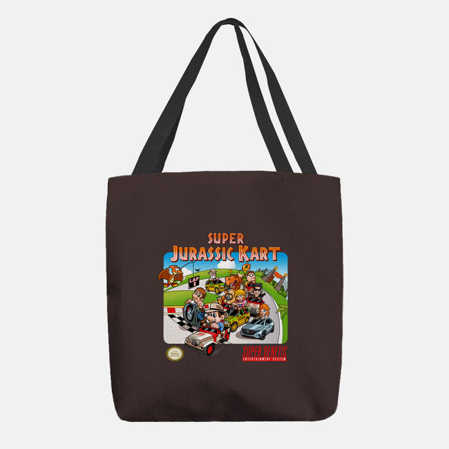 Jurassic Kart-none basic tote bag-daobiwan